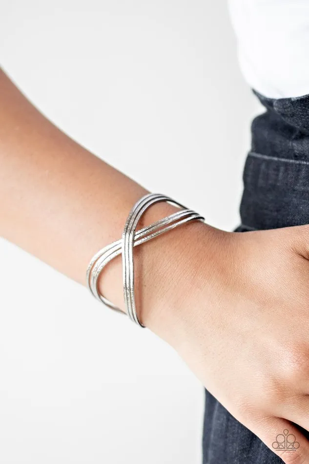 Bracelets Paparazzi Jewelry Paparazzi Bracelet Infinitely Iridescent Silver