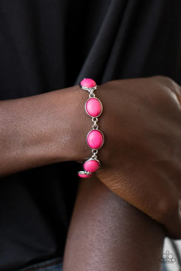 Bracelets Paparazzi Jewelry Paparazzi Bracelet Nice Stonework Pink