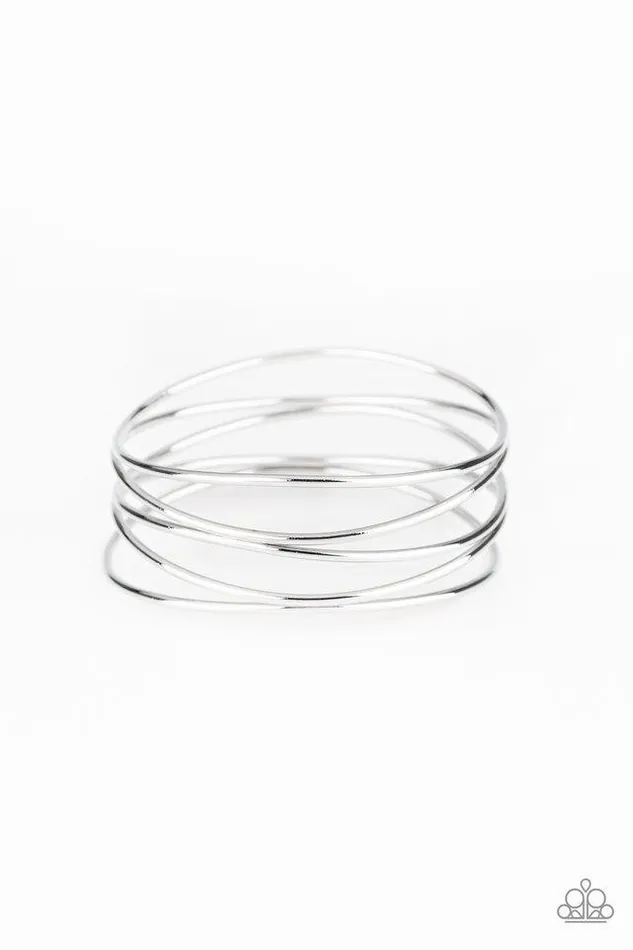 Bracelets Paparazzi Jewelry Paparazzi Bracelet Showstopping Sheen Silver