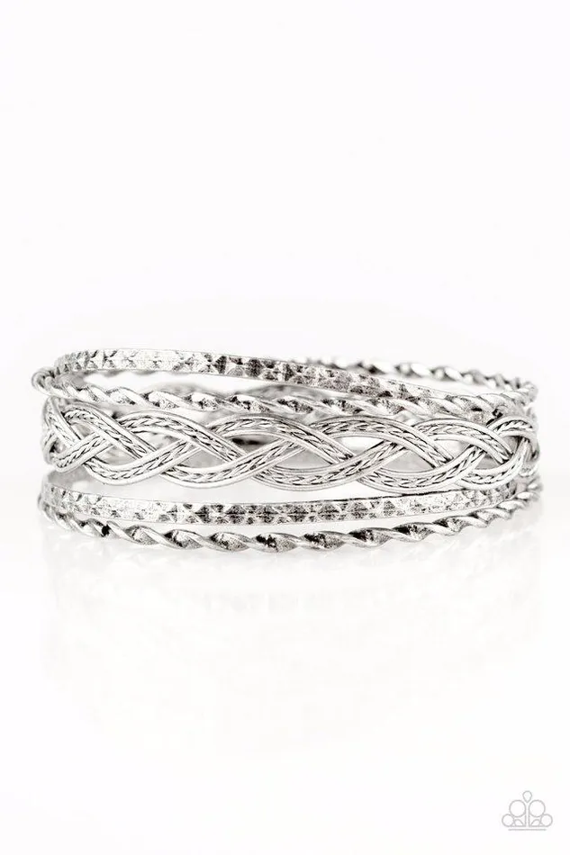 Bracelets Paparazzi Jewelry Paparazzi Bracelet Straight Street Silver