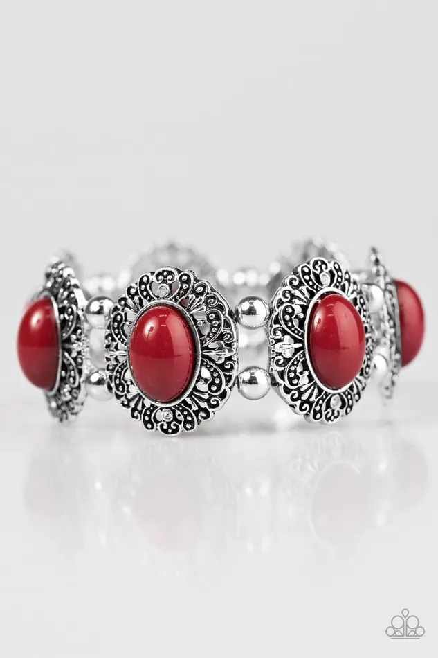 Bracelets Paparazzi Jewelry Paparazzi Bracelet Ventura Vogue Red