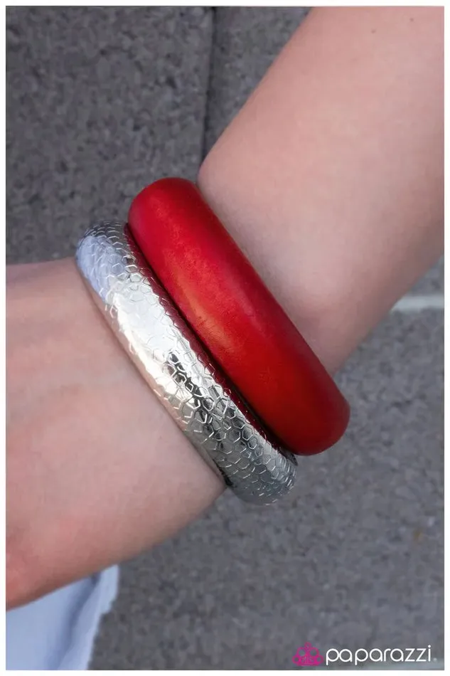 Bracelets Paparazzi Jewelry Paparazzi Bracelet Viper Red