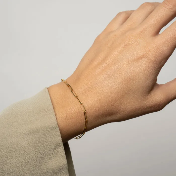 Bracelets RG 14k Gold Medium Rectangle Bracelet