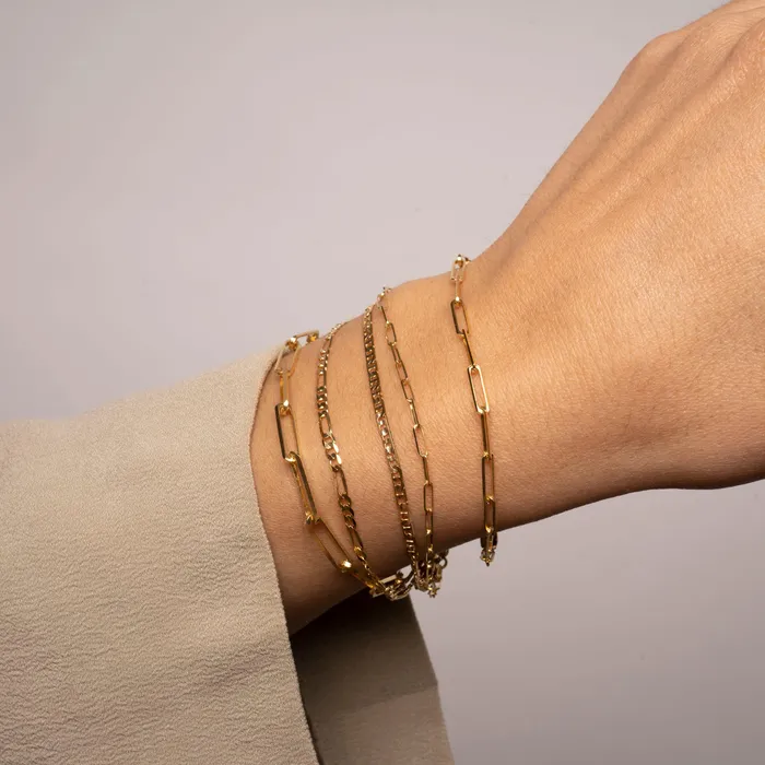 Bracelets RG 14k Gold Medium Rectangle Bracelet