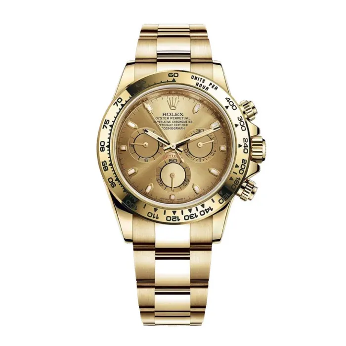 Bracelets Rolex Cosmograph Daytona 40mm Ref 1165080003 Champagne Index Dial 18K Yellow Gold Oyster Bracelet Mens Watch Rolex Bracelets Rolex Cosmograph Daytona 40mm Ref 1165080003 Champagne Index Dial 18K Yellow Gold Oyster Bracelet Mens Watch Rolex