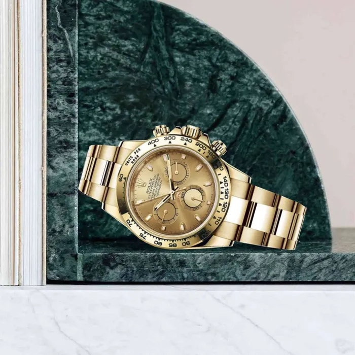 Bracelets Rolex Cosmograph Daytona 40mm Ref 1165080003 Champagne Index Dial 18K Yellow Gold Oyster Bracelet Mens Watch Rolex