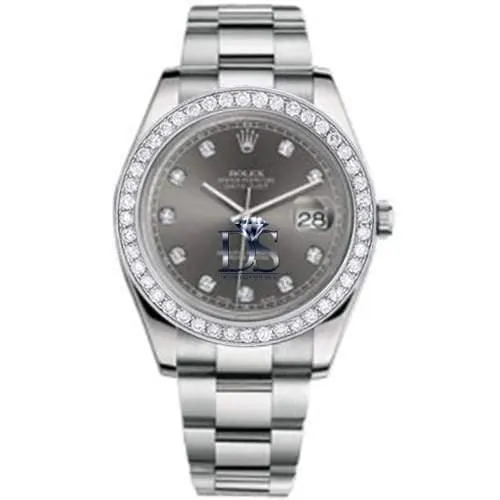 Bracelets Rolex Rolex Datejust II 41mm Ref 116300 db Slate Grey Dial Diamond Bezel Stainless Steel Oyster Bracelet Mens Watch Bracelets Rolex Rolex Datejust II 41mm Ref 116300 db Slate Grey Dial Diamond Bezel Stainless Steel Oyster Bracelet Mens Watch