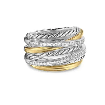 David Yurman 16mm Crossover Ring David Yurman Rings