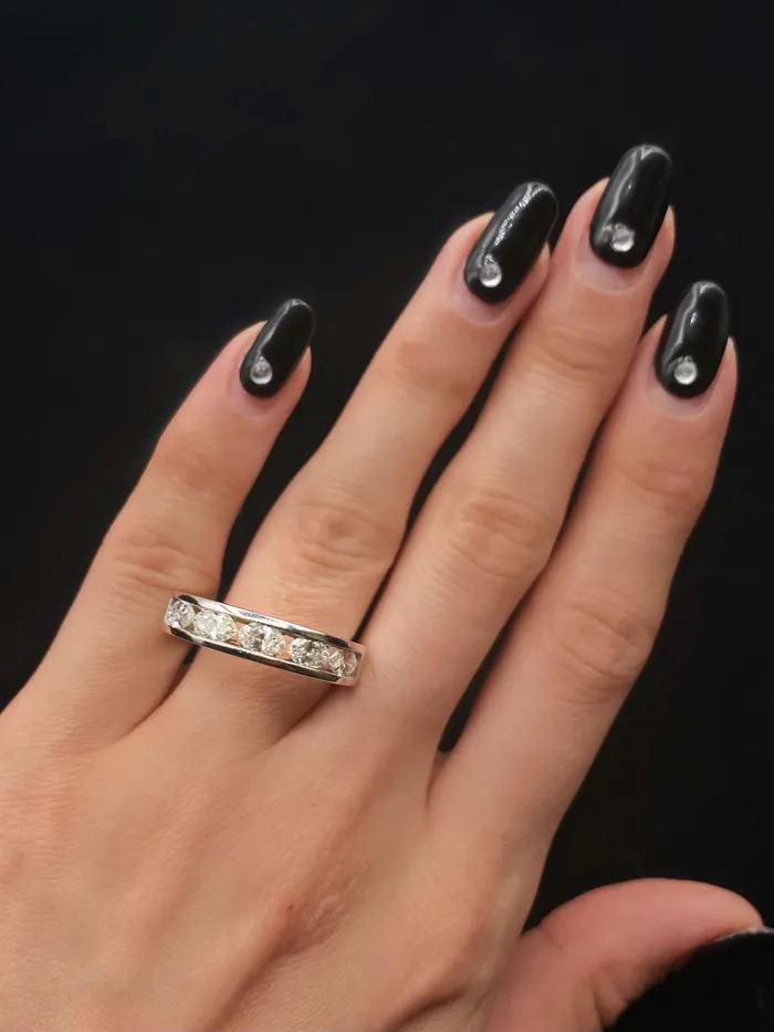 Diamond Source NYC Rings 14k White Gold Wedding Band with 125ct Total Diamond Weight B4561520
