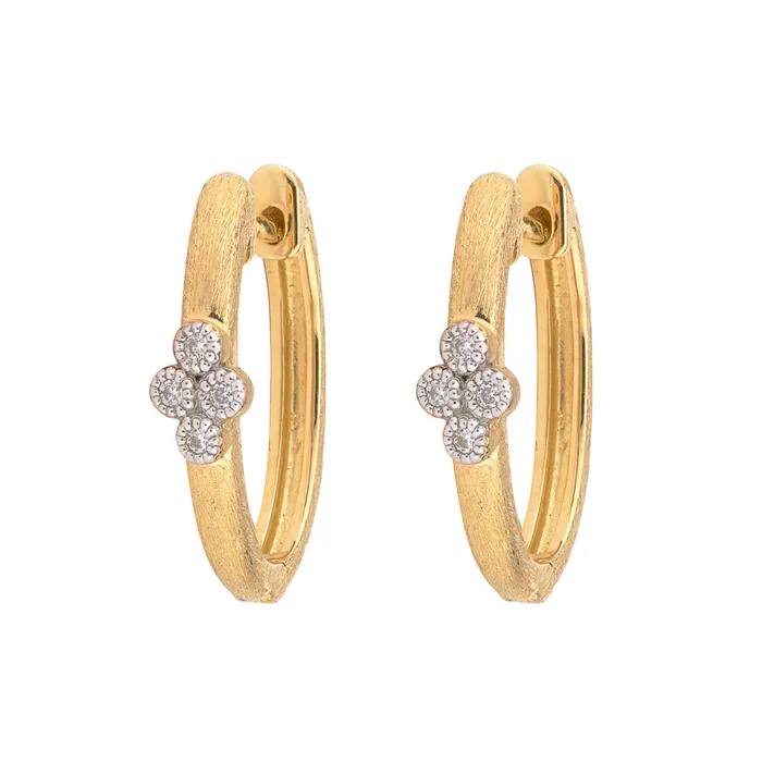 Earrings Jude Frances Jude Frances Provence Oval Hoop Earrings