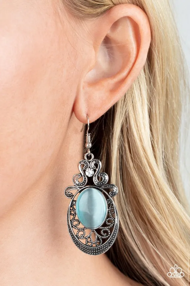 Earrings Paparazzi Earring Garden Gondola Ride Blue Paparazzi Jewelry