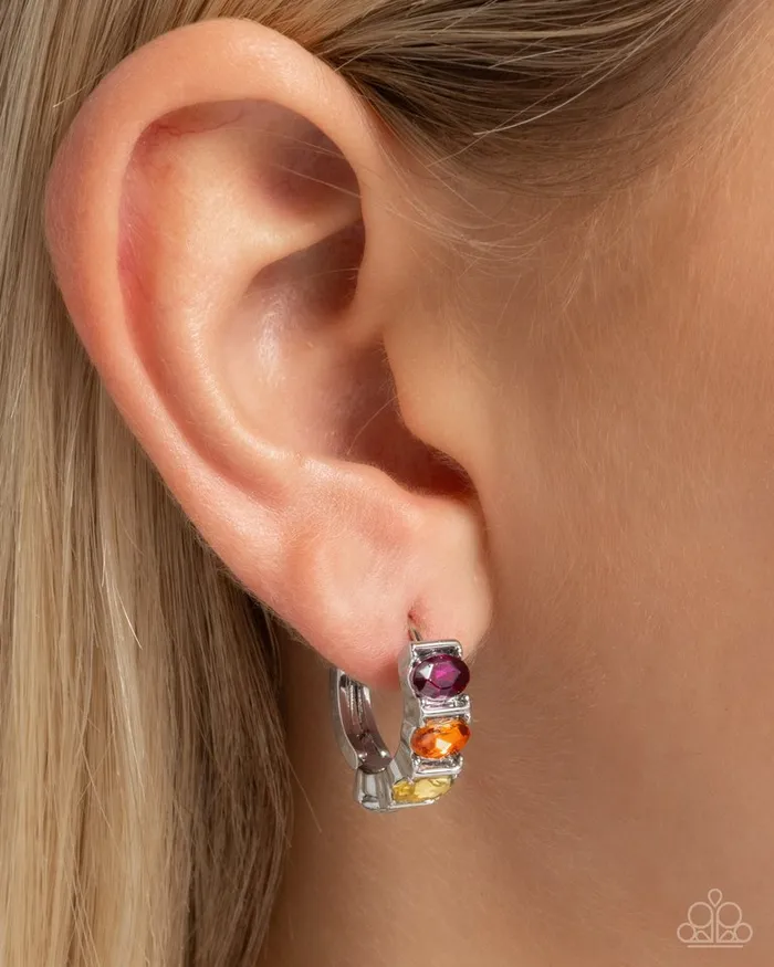 Earrings Paparazzi Earring Impressive Impact Multi Paparazzi Jewelry