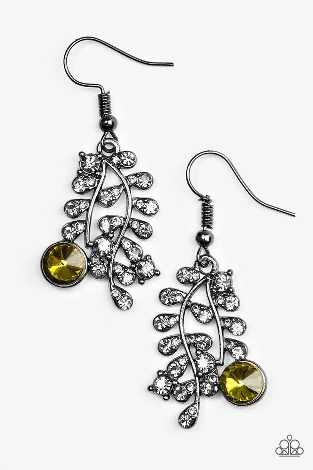 Earrings Paparazzi Earring Make You VINE Green Paparazzi Jewelry