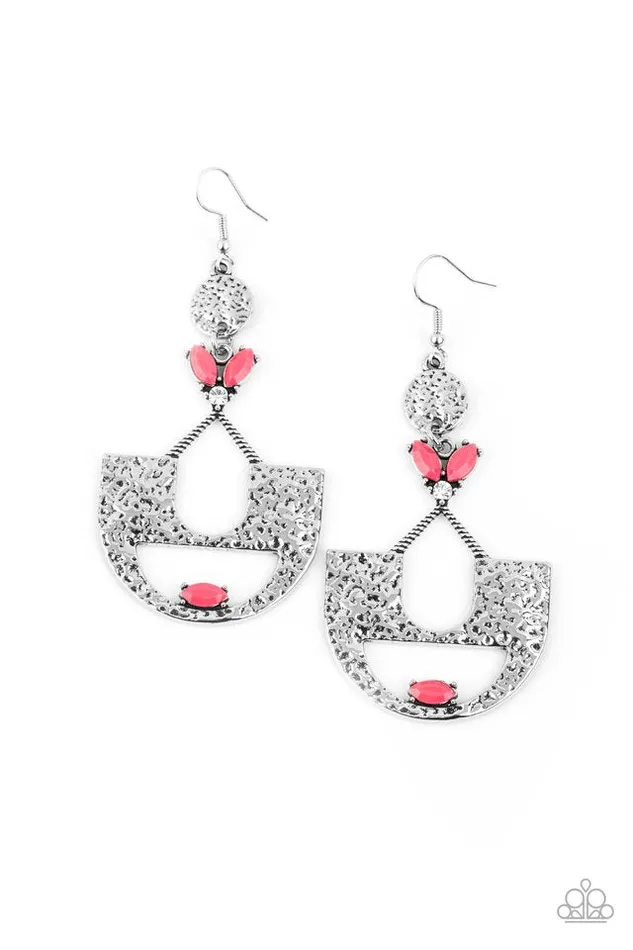 Earrings Paparazzi Earring Modern Day Mecca Pink Paparazzi Jewelry Earrings Paparazzi Earring Modern Day Mecca Pink Paparazzi Jewelry