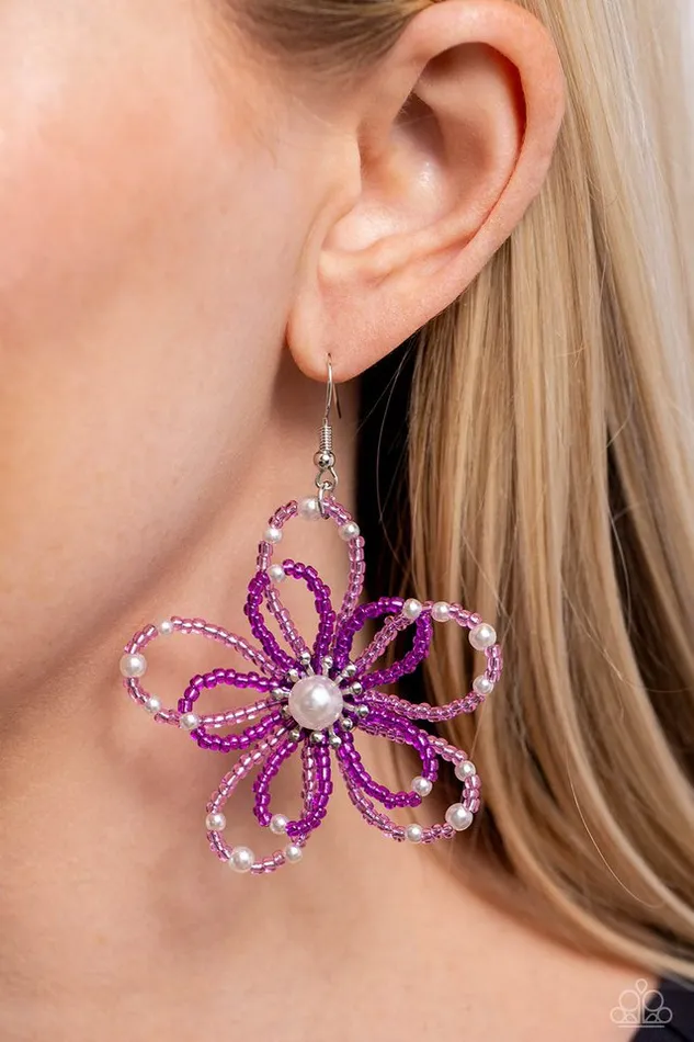 Earrings Paparazzi Earring PEARL Crush Purple Paparazzi Jewelry