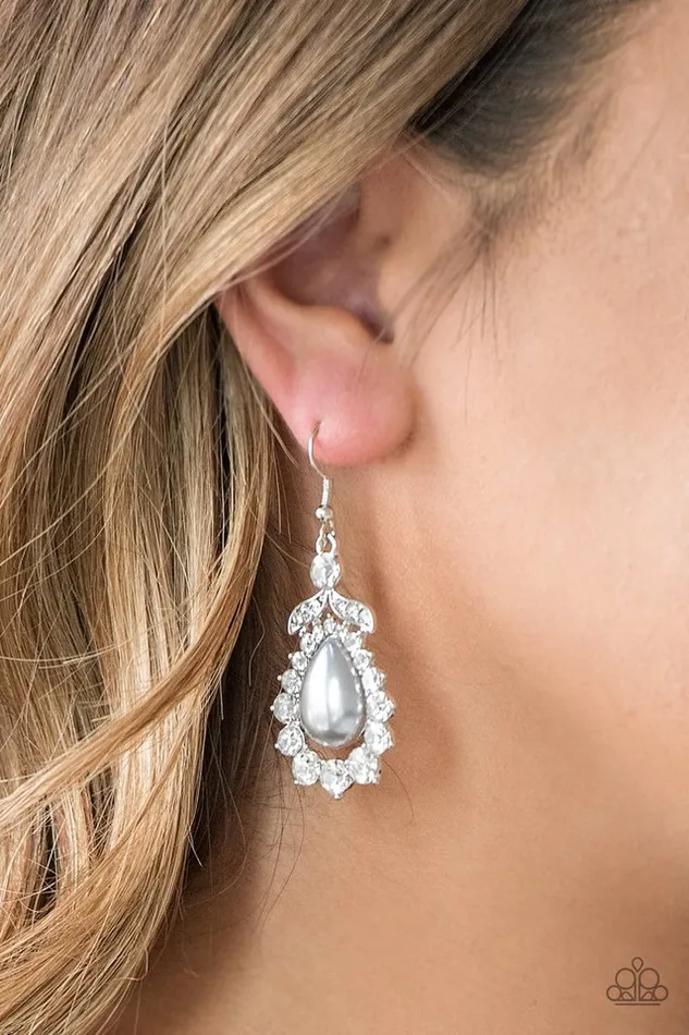 Earrings Paparazzi Jewelry Paparazzi Earring Award Winning Shimmer Silver