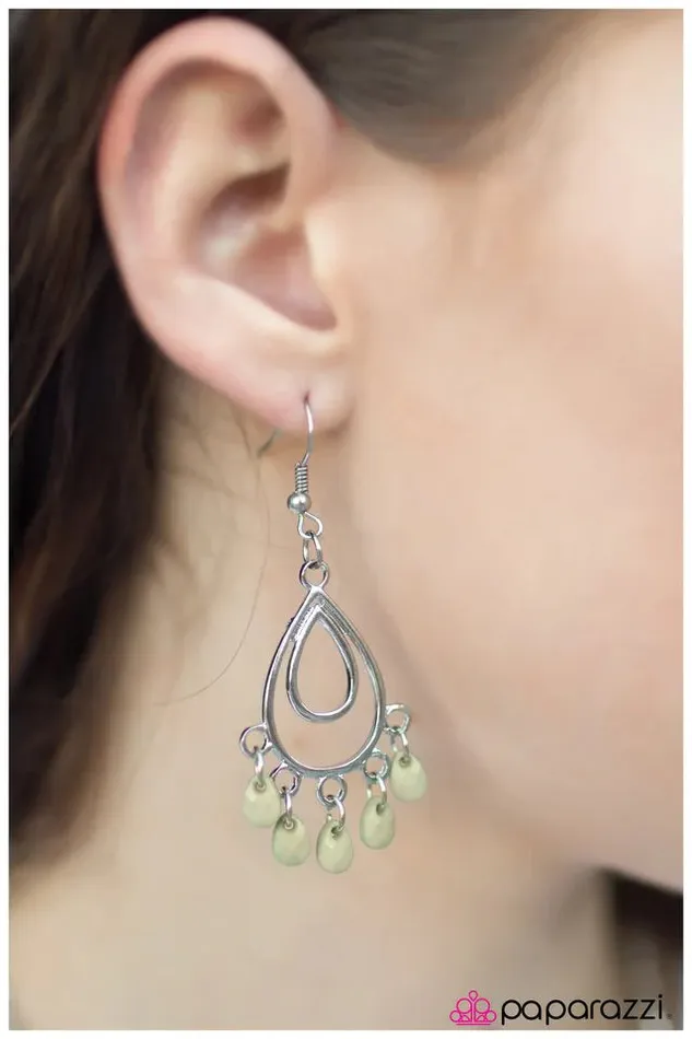 Earrings Paparazzi Jewelry Paparazzi Earring Bahama Mama Green