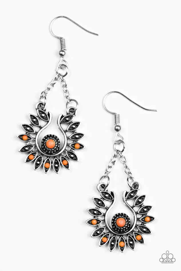 Earrings Paparazzi Jewelry Paparazzi Earring Cancun CanCan Orange