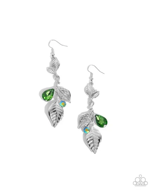 Earrings Paparazzi Jewelry Paparazzi Earring Descending Dazzle Green Earrings Paparazzi Jewelry Paparazzi Earring Descending Dazzle Green