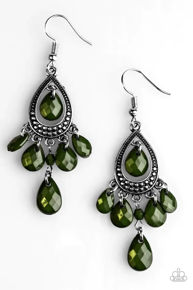 Earrings Paparazzi Jewelry Paparazzi Earring Enjoy The Wild Things Green