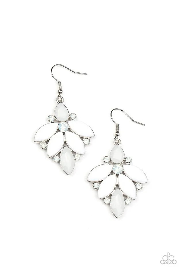 Earrings Paparazzi Jewelry Paparazzi Earring Fantasy Flair White Earrings Paparazzi Jewelry Paparazzi Earring Fantasy Flair White
