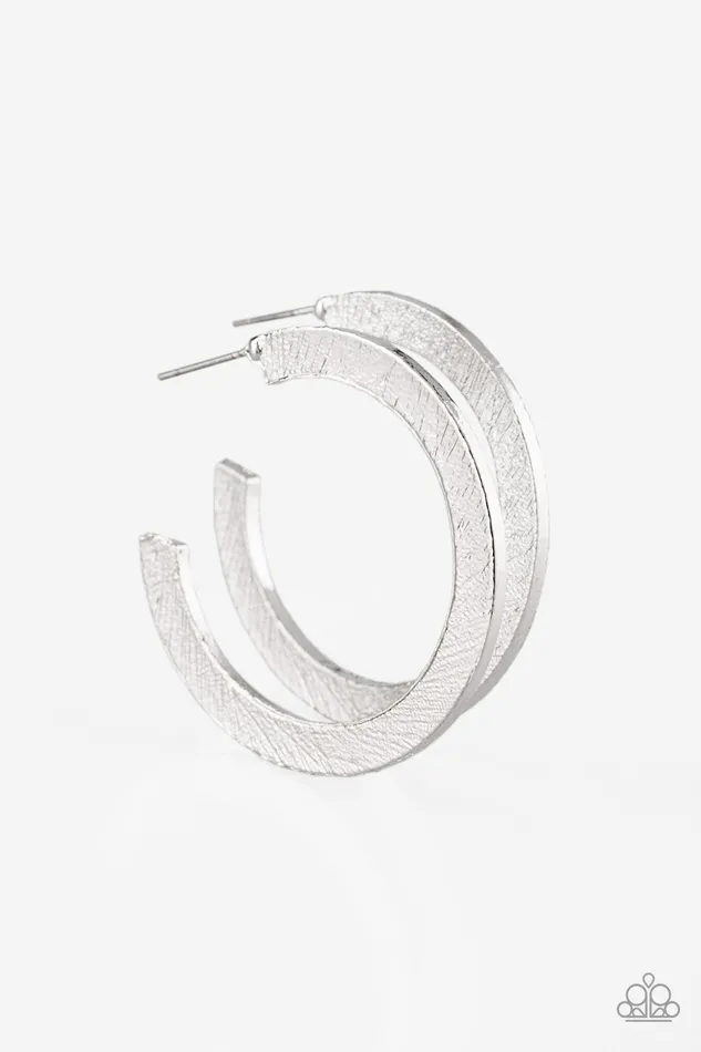 Earrings Paparazzi Jewelry Paparazzi Earring HAUTE Glam Silver