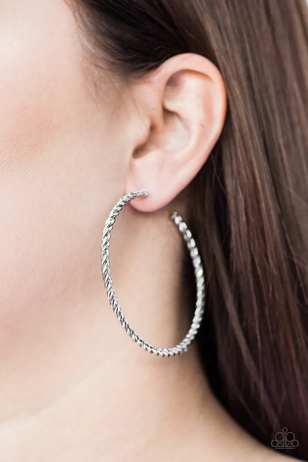 Earrings Paparazzi Jewelry Paparazzi Earring Keep It Chic Silver