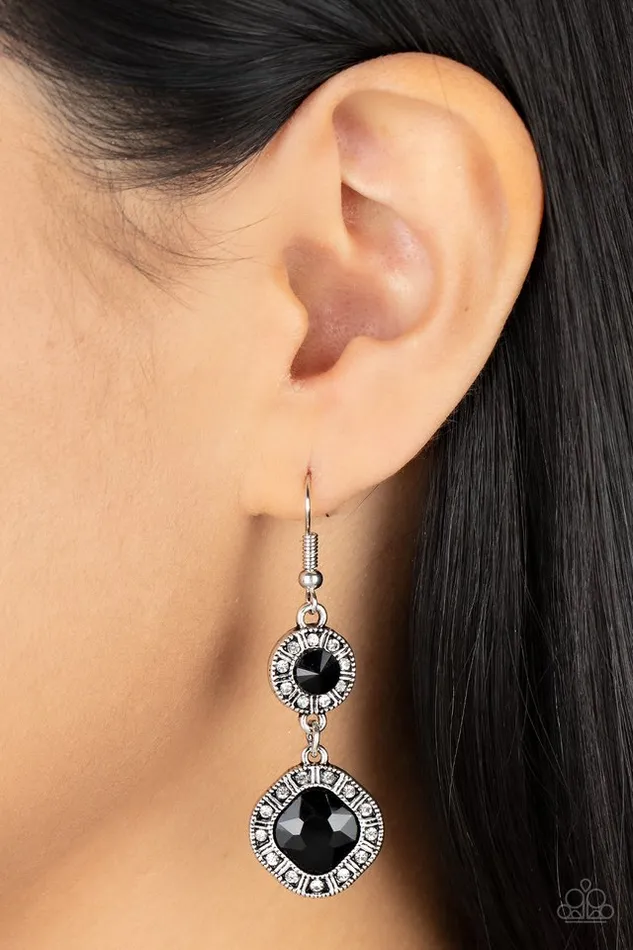 Earrings Paparazzi Jewelry Paparazzi Earring Modern Motives Black