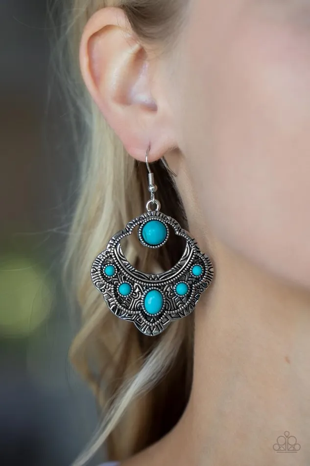 Earrings Paparazzi Jewelry Paparazzi Earring Saguaro Sunset Blue