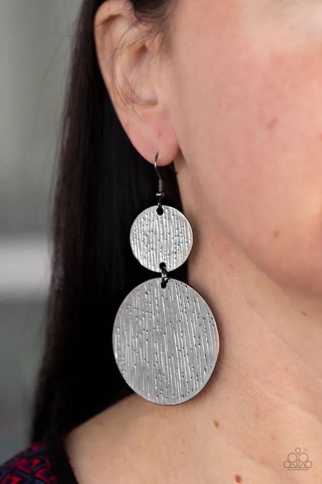 Earrings Paparazzi Jewelry Paparazzi Earring Status CYMBAL Black