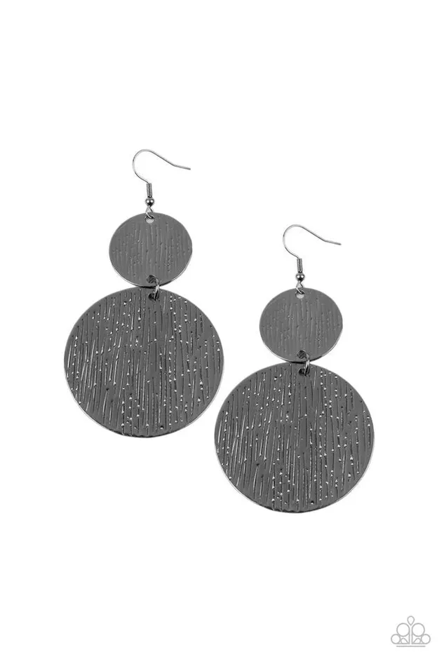 Earrings Paparazzi Jewelry Paparazzi Earring Status CYMBAL Black Earrings Paparazzi Jewelry Paparazzi Earring Status CYMBAL Black