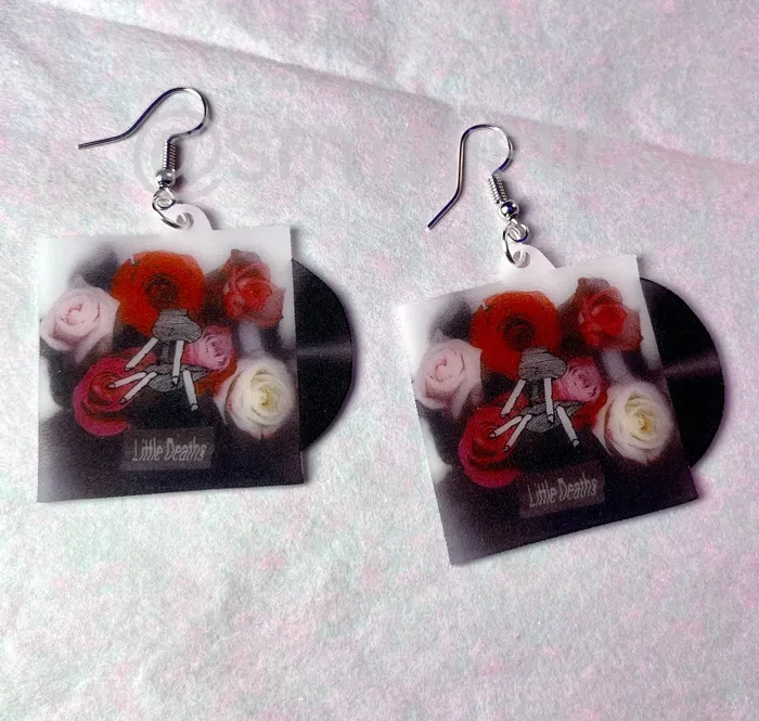 Earrings Sam Makes Things Sir Sly Little Deaths Vinyl Single Handmade Earrings Earrings Sam Makes Things Sir Sly Little Deaths Vinyl Single Handmade Earrings