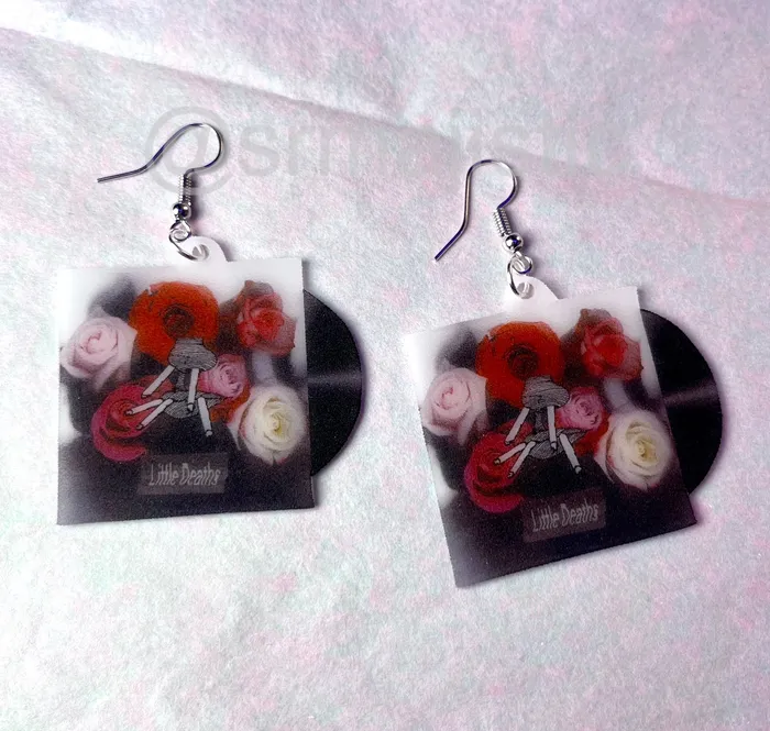 Earrings Sam Makes Things Sir Sly Little Deaths Vinyl Single Handmade Earrings