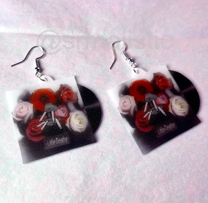 Earrings Sam Makes Things Sir Sly Little Deaths Vinyl Single Handmade Earrings