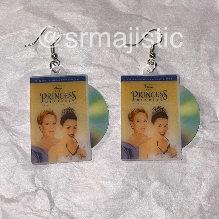 Earrings Sam Makes Things The Princess Diaries 2001 DVD 2D detailed Handmade Earrings