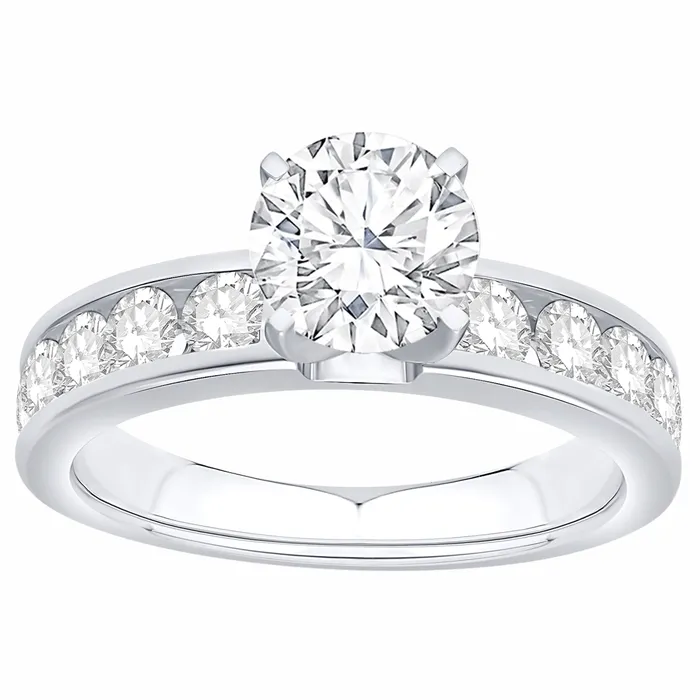 Engagement Collections Rings Platinum Channel Set Semi Mount Diamond Ring Engagement Collections Rings Platinum Channel Set Semi Mount Diamond Ring