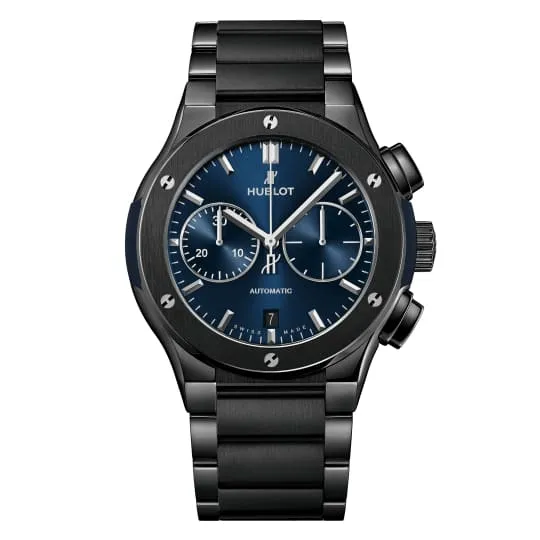 Hublot Bracelets Hublot Classic Fusion Chronograph 45mm Watch Ref 520CM7170CM Blue Dial Black Ceramic Bracelet Hublot Bracelets Hublot Classic Fusion Chronograph 45mm Watch Ref 520CM7170CM Blue Dial Black Ceramic Bracelet