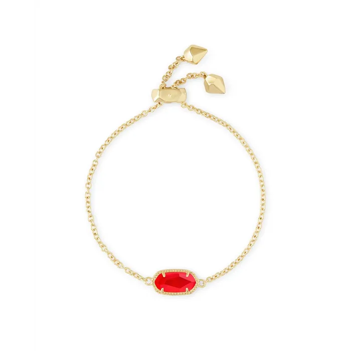 Kendra Scott Bracelets Kendra Scott Elaina Bracelet in Gold with Red Illusion