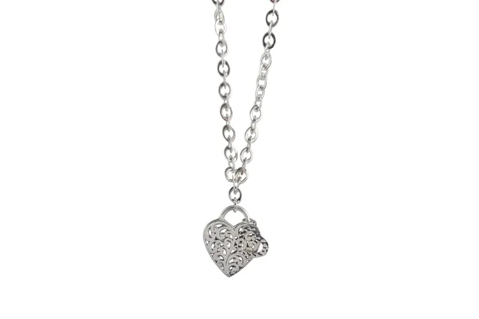 Lois Hill Sterling Silver Heart 18in Necklace Estate Estimated Retail When New 550 Lois Hill Necklaces