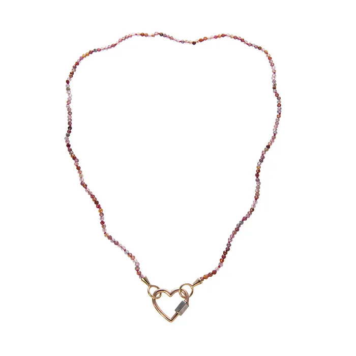 Marla Aaron Marla Aaron 14K Rose Gold Baby Heart Lock Necklaces