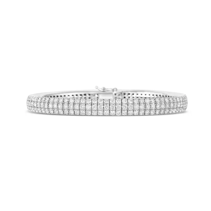 Meierotto Jewelers Bracelets 14K Yellow Gold Wide Flexible Clasped Diamond Bracelet Meierotto Jewelers Bracelets 14K Yellow Gold Wide Flexible Clasped Diamond Bracelet