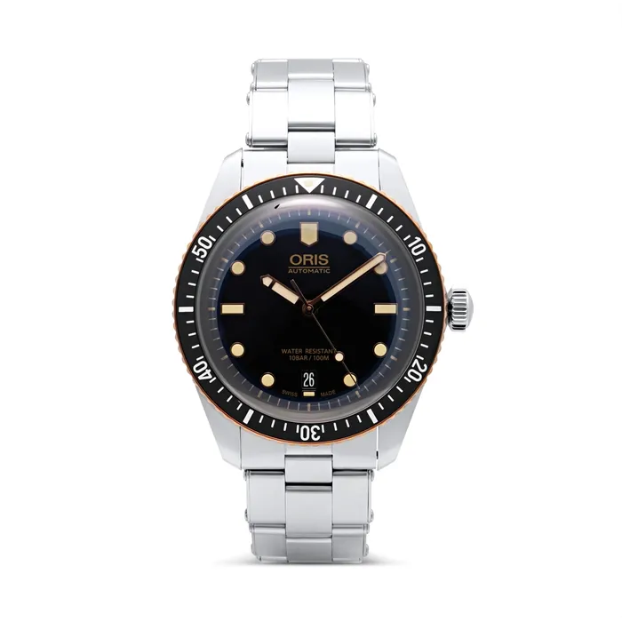 Meierotto Jewelers Earrings Oris Divers SixtyFive Steel and Gold 40mm Automatic Preowned Meierotto Jewelers Earrings Oris Divers SixtyFive Steel and Gold 40mm Automatic Preowned