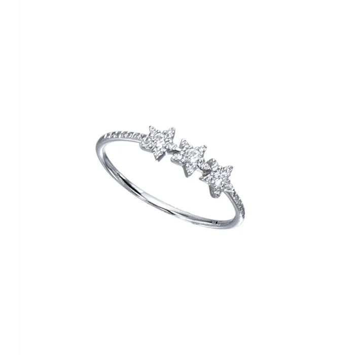 Meierotto Jewelers Rings 14K White Gold Diamond Star Ring