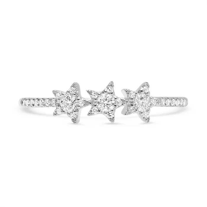 Meierotto Jewelers Rings 14K White Gold Diamond Star Ring