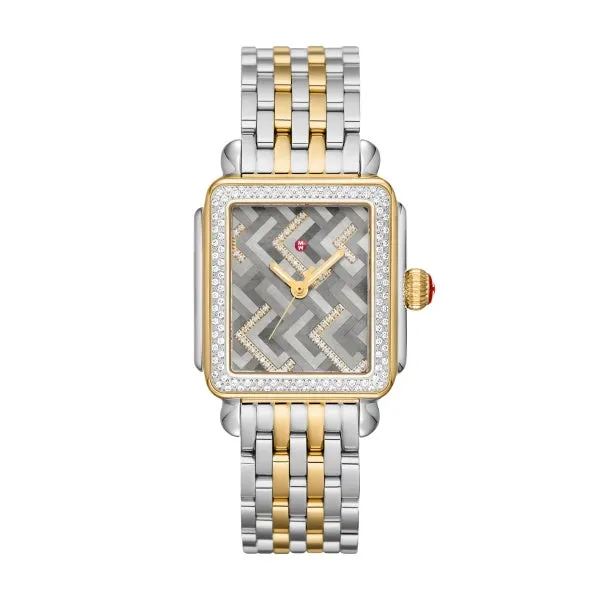 Michele Watches Michele Limited Edition Deco Diamond Chevron Watch