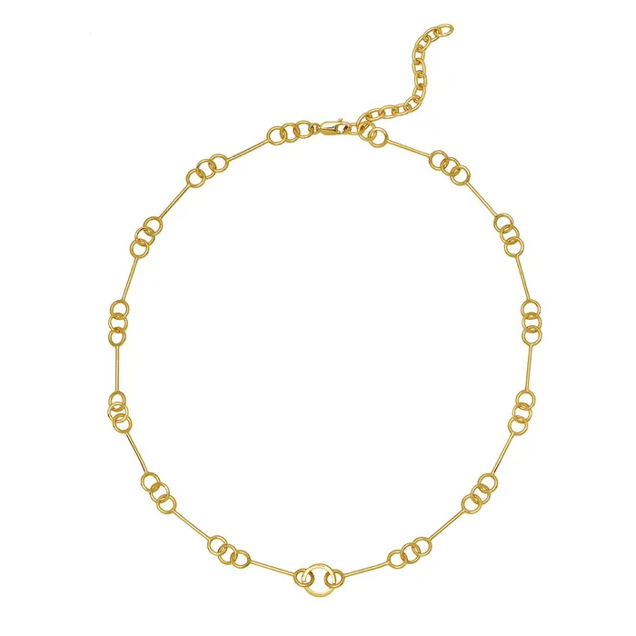Necklaces Goldbug Petite Wishbone Chain Necklace Goldbug Collection