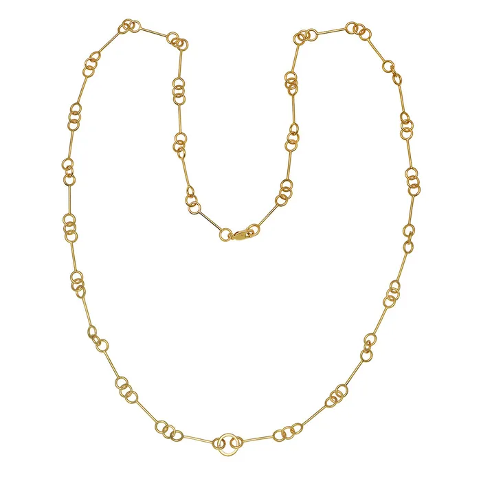Necklaces Goldbug Petite Wishbone Chain Necklace Goldbug Collection