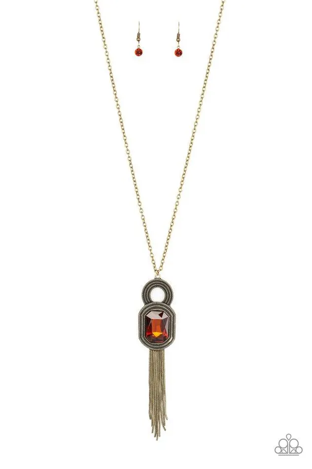 Necklaces Paparazzi Jewelry Paparazzi Necklace A Good TALISMAN Is Hard To Find Brown