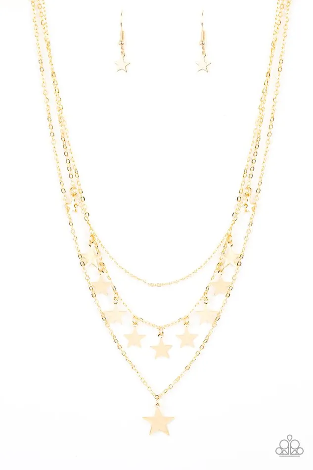 Necklaces Paparazzi Jewelry Paparazzi Necklace Americana Girl Gold Necklaces Paparazzi Jewelry Paparazzi Necklace Americana Girl Gold