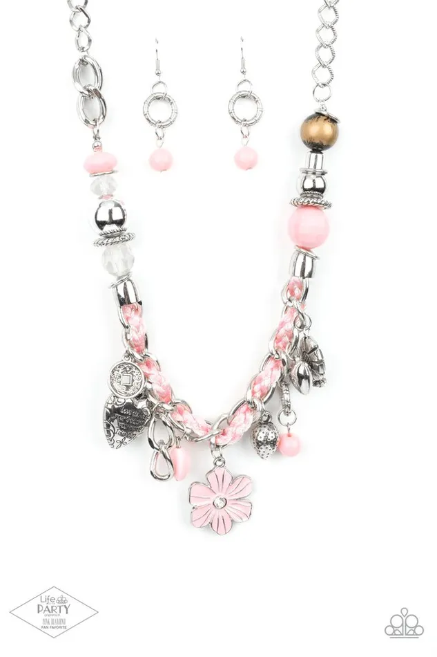 Necklaces Paparazzi Jewelry Paparazzi Necklace Charmed I Am Sure Pink Necklaces Paparazzi Jewelry Paparazzi Necklace Charmed I Am Sure Pink